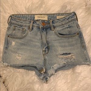 PACSUN high rise jean shorts